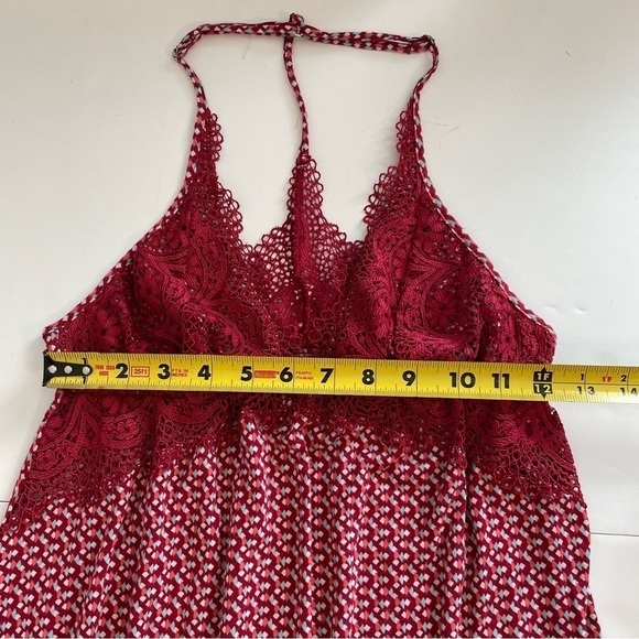 Victoria’s Secret Red Slip Style Nightie Super Soft Lace Detail Size Medium - Picture 11 of 12